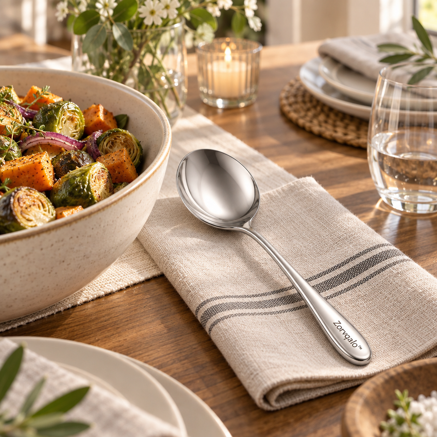 Zorvqalo™ Stainless Steel Serving Spoon